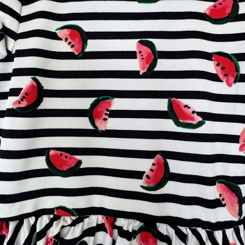 Dotdotsmile Dress Size 2T Black and White With Watermelon Print New with Tags - Picture 4 of 6